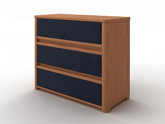 Комод Орматек Wood Soft (Ткань: Микровелюр Антик (сосна) с брашированием/Laska 32 Синий кит) 90x40