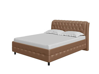 Кровать Como (Veda) 4 с ПМ + Матрас Orto Comfort Middle (Экокожа Athens Орех) 200x200