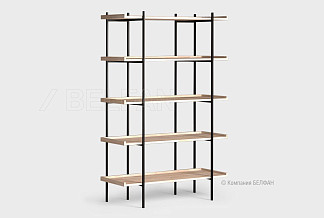 Стеллаж открытый "Cube Design" 5; белёный дуб