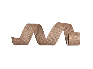 Лента новогодняя декоративная 6,3 см