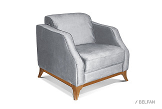 "Gabrisa" кресло; нераскл.; 12; дуб рустикаль с патиной Р-43; Goya steel (30510); (гр.2)