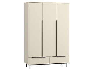 Распашной шкаф Квелен 3-144x220 Светло-бежевый