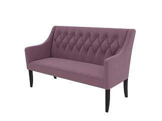 Пуфик Кушетка Verda Classic (Ткань: Микровелюр Manhattan Ягодный пломбир) 141x70
