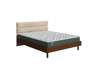 Кровать Орматек Albero Soft New (Ткань/Массив (сосна) Мокко (сосна)/Лофти Бежевый) 200x220