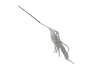 Ветка декоративная 35 см Заснеженная трава