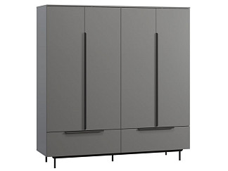 Распашной шкаф Квелен 4-192x200 Графитовый