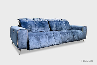 "Грей" диван 2-х модульный; раскл.; 1EL+1ER; Реклайнер; Gallardo 20(32660)+Oracul 290 (гр. 3)