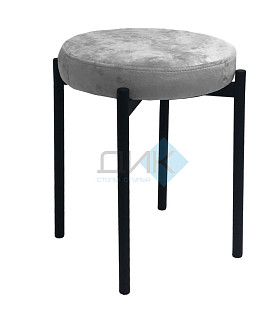 Табурет DikLine M13 светло-серый, ножки черные