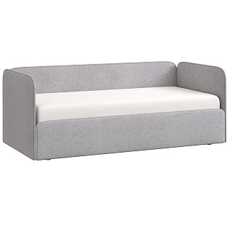 Кровать-диван односпальный 90х200 Челси,Римини с подъемным механизмом Римини белая