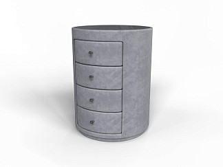 Тумба Verda Classic (Ткань: Микровелюр Laska 06 Серый мох (Verda)) 51x53