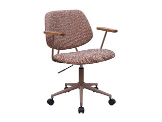 Офисное кресло Тингл Букле Оранжевый/Коричневый