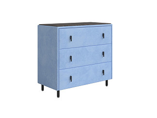 Комод Орматек Sofix (Велюр/ЛДСП Teddy 311 Небесно-голубой/Дуб Кантербери) 92x46