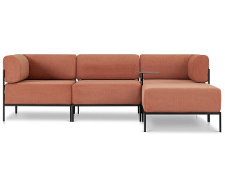 Диван модульный Нолан 4 Шенилл Терракотовый