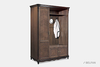 Шкаф комбинированный "Алези 1" (правый); табак