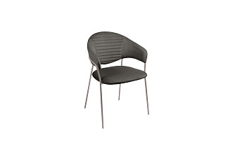 Стул Конфети антрацит / опоры серые