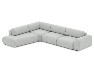 Диван модульный Маиль-5 Textile Silver