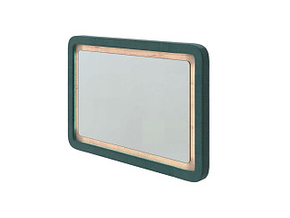 Зеркало Орматек Megapolis (ЛДСП Бунратти+ткань Бунратти/Sohu Лазурь) 95x65