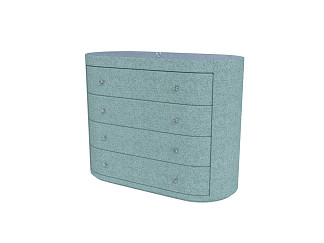 Комод Verda Classic (Ткань: Микрошенилл Rialto Аквамарин) 53x106