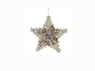 Елочное украшение Звезда ажур