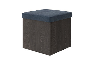 Пуфик Пуф Como/Veda (ЛДСП Кантербери+ткань Дуб Кантербери/Sohu Джинс) 42x42