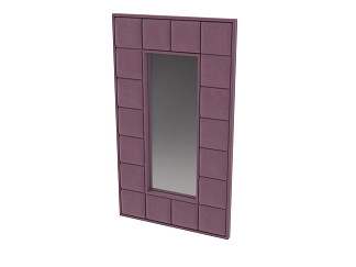 Зеркало Verda Chocolate (Ткань: Микровелюр Manhattan Ягодный пломбир) 128x6