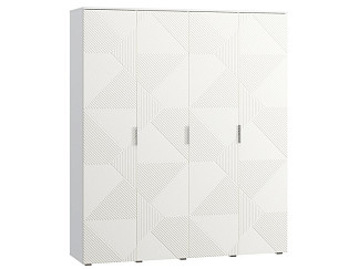 Распашной шкаф Шелтон 4-183x212 Белый