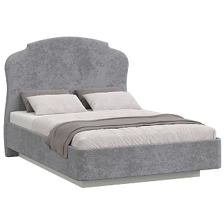 Кровать полутораспальная 140х200 Селин с подъемным механизмом Монреаль серый