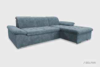 "Престон" диван с оттоманкой; раскл.; 2ML8MR; "Дельфин" (1940х1360); 366 (гр. 2)