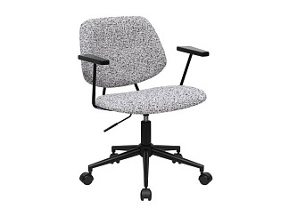 Офисное кресло Тингл Букле Светло-серый/Черный