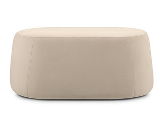 Пуф Керли-3 Велюр Бежевый