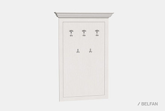 Вешалка настенная "Алези"; слоновая кость с серебром