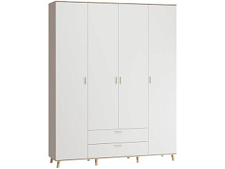 Распашной шкаф Пронто-4-170-210 Дуб Сонома / Белый