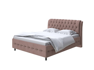 Кровать Como (Veda) 4 с ПМ + Матрас Orto Comfort Middle (Ткань: Велюр Ultra Горячий шоколад) 200x200