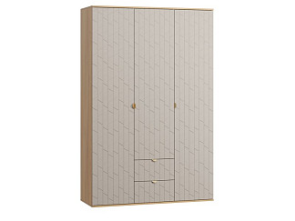 Распашной шкаф Монблан 3-139x215 Грань Латте