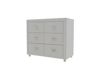 Комод Verda 2/6 (Ткань: Микровелюр Marino 2 Молочный) 92x48