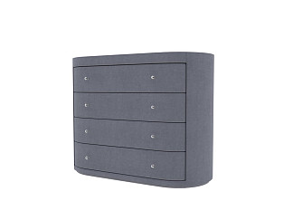 Комод Verda Classic (Ткань: Микровелюр Marino 30 Графит) 53x106