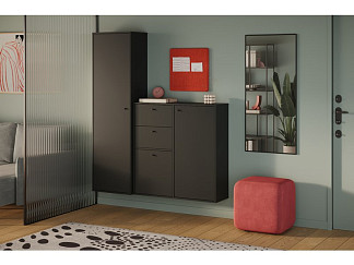 Модульная прихожая Сайрис-1 Black