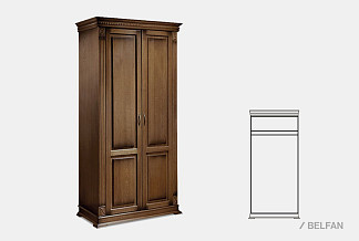 Шкаф 2-х дверный "Верди Люкс"; венге