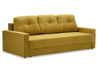 Орматек Диван-кровать Йорк 1 Middle (Ткань: Велюр Ultra mustard (горчичный)) 200x150
