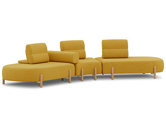 Диван модульный Альди-4 Bucle Yellow
