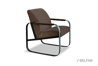 Кресло "Лойт"; нераскл.; черный; Velvet Lux 07 (гр. 1/СМ)