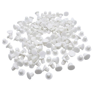 Заглушки 500шт — белые 5мм Диамант ясень