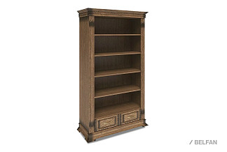 Стеллаж "Верди Люкс 2"; дуб рустикаль с патиной