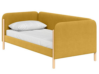 Кровать Кейси-2 Велюр Горчичный