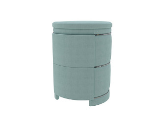 Тумба Verda Art Deco (Ткань: Микровелюр Marino 23 Мятный) 53x54