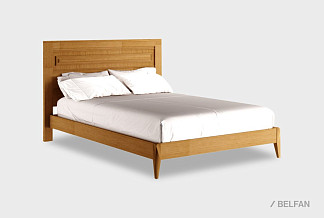 Кровать "Сакраменто"; без основания, без матраса; (2000x2000); янтарь