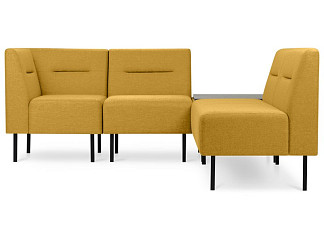 Диван модульный Сэндж 3 Textile Yellow
