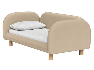 Детская кровать Дебби-1 80 Вельвет Бежевый